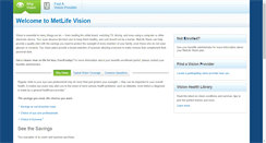 Desktop Screenshot of mymetlifevision.com